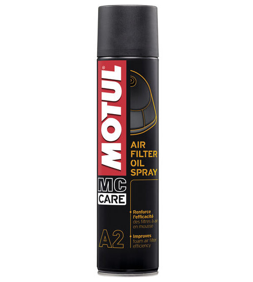 MOTUL A2 Air Filter Oil Spray 400 mL Synthetic Lubricant Maintenance