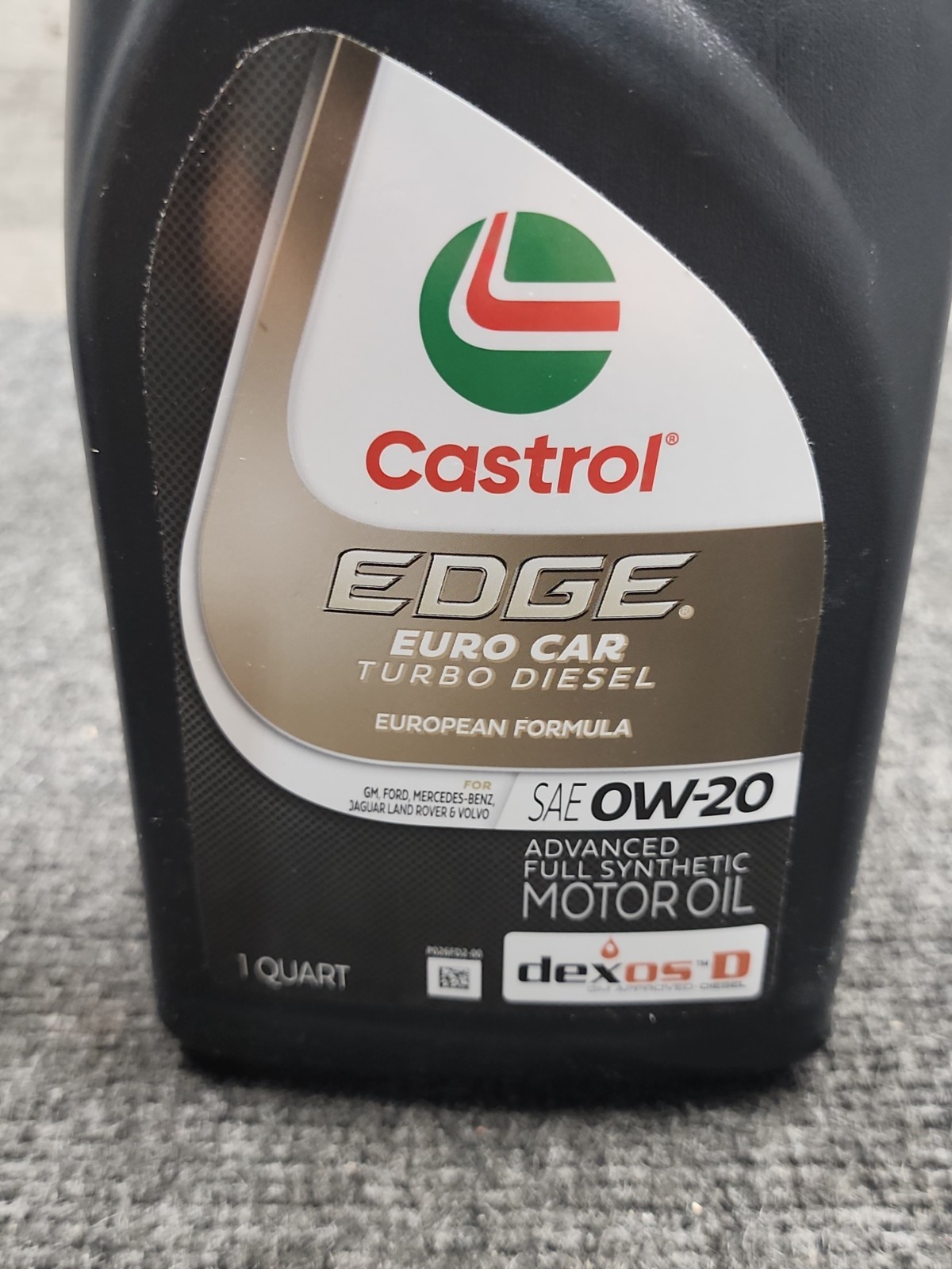 2 Pack Castrol EDGE 0W-20 Full Synthetic Motor Oil 1 Qt Advanced Protection