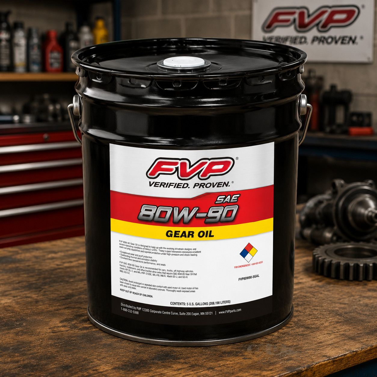[FLASH SALE] FVP 80W905GAL 80W90 Full Synthetic LS Gear Oil – 5 Gallon
