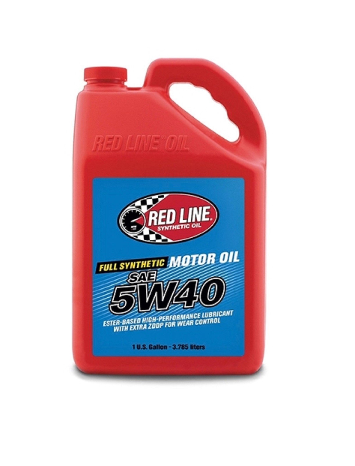 Red Line Oil 15405 Gallon Jug of Synthetic High-Performance SAE 5W-40 Motor Oil