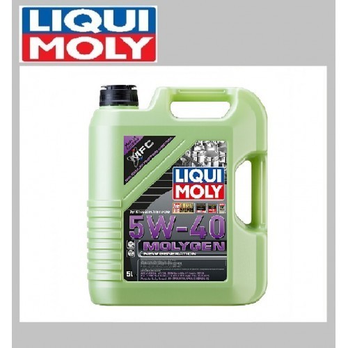 LIQUI MOLY Molygen 5W-40 Full Synthetic Engine Oil, Superior Protection, 5 Liter