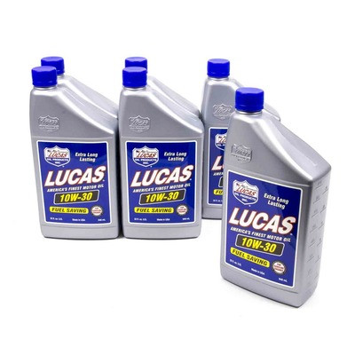 Lucas Oil 10276, Set of 6 Sae 10W30 Motor Oil 6X1 Quart Performance Racing Parts