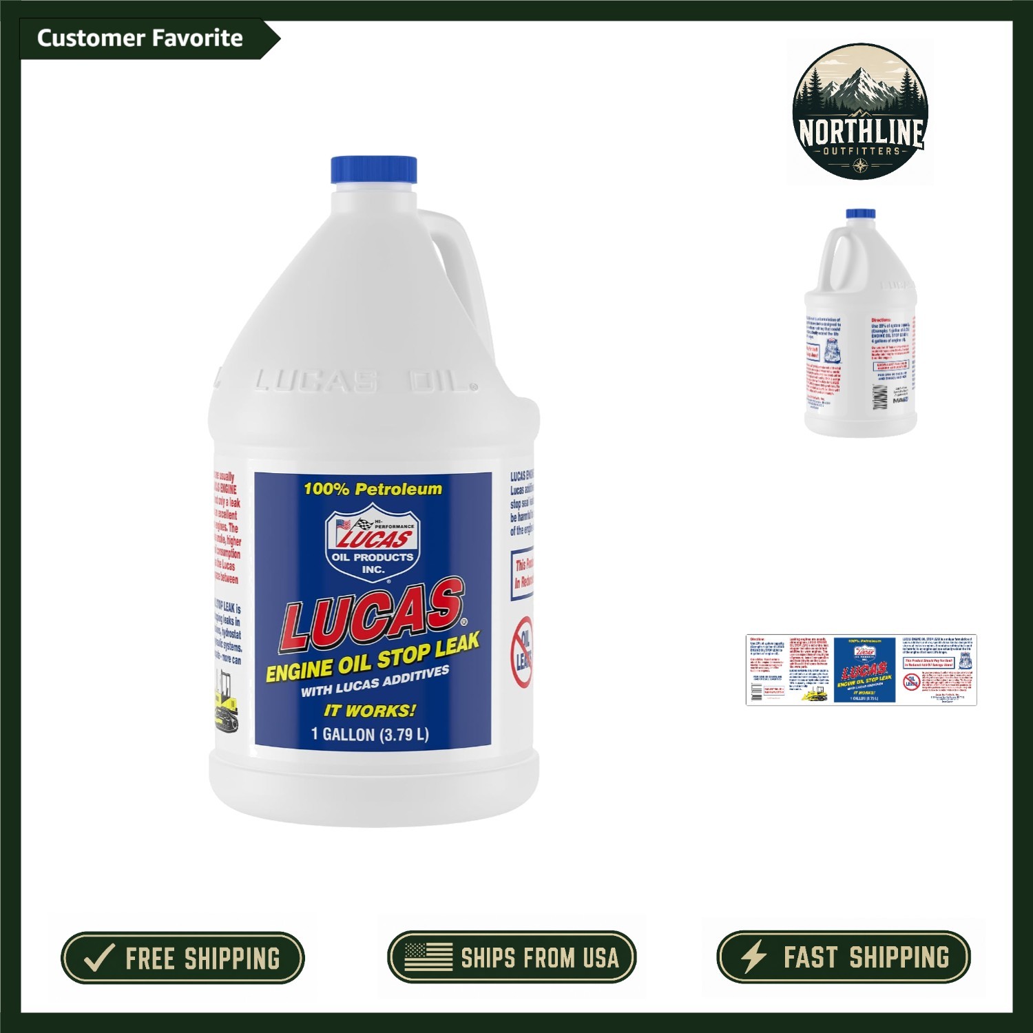 1 Gallon Bottle of Lucas Oil Stop Leak: Safe, Effective Engine Maintenance
