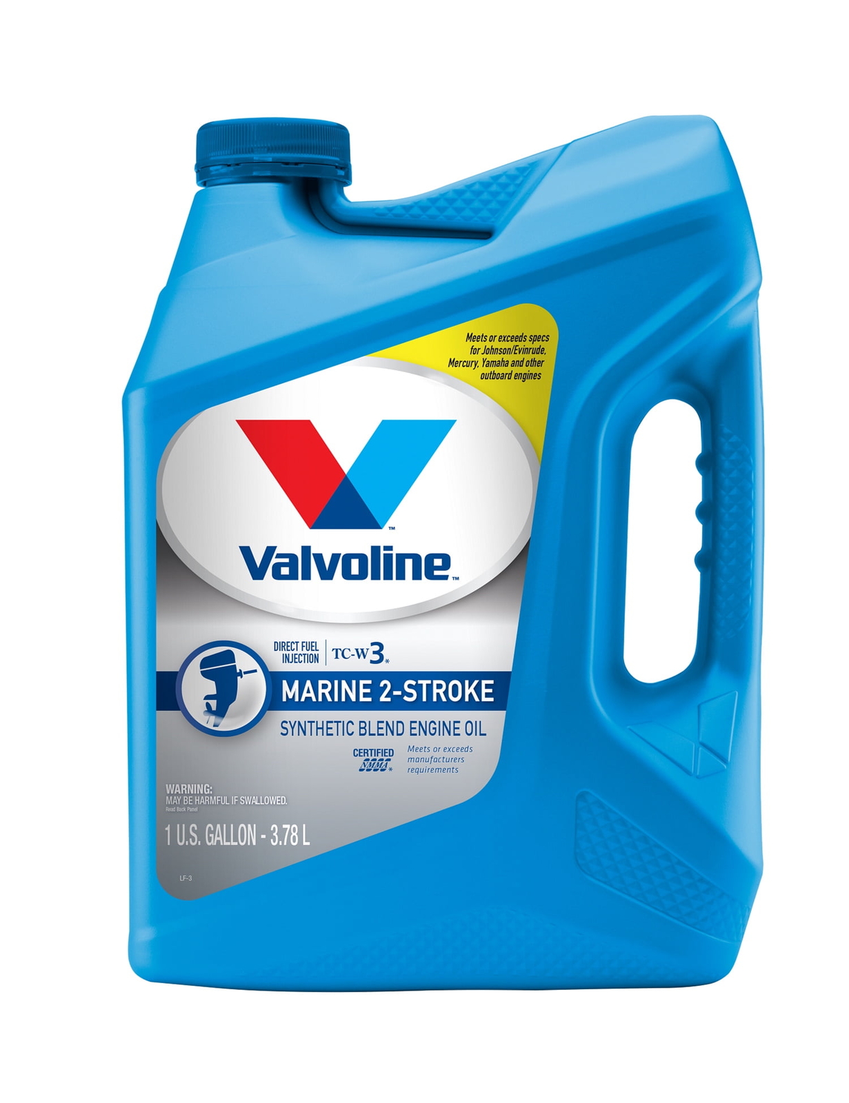Valvoline 2-Cycle Marine TCW-3 Synthetic Blend Motor Oil 1 Gallon Motor Oil
