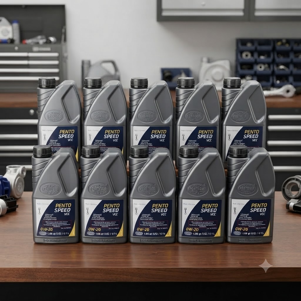 10 PACK- PENTOSIN 8044313 PentoSpeed VCC; Full Synthetic; SAE 0W-20; 1 Liter