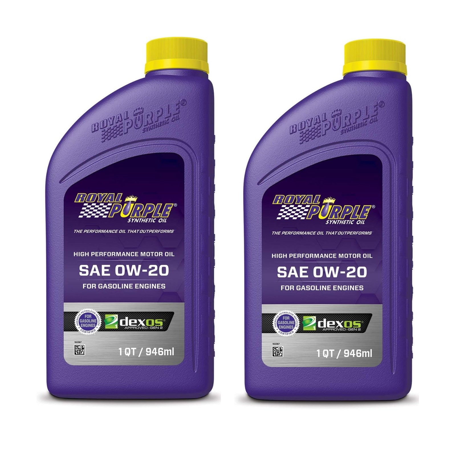 Royal Purple Multi-Grade SAE 0W-20 Performance Motor Oil 5 Qt Jug & 2 Qt Bottles