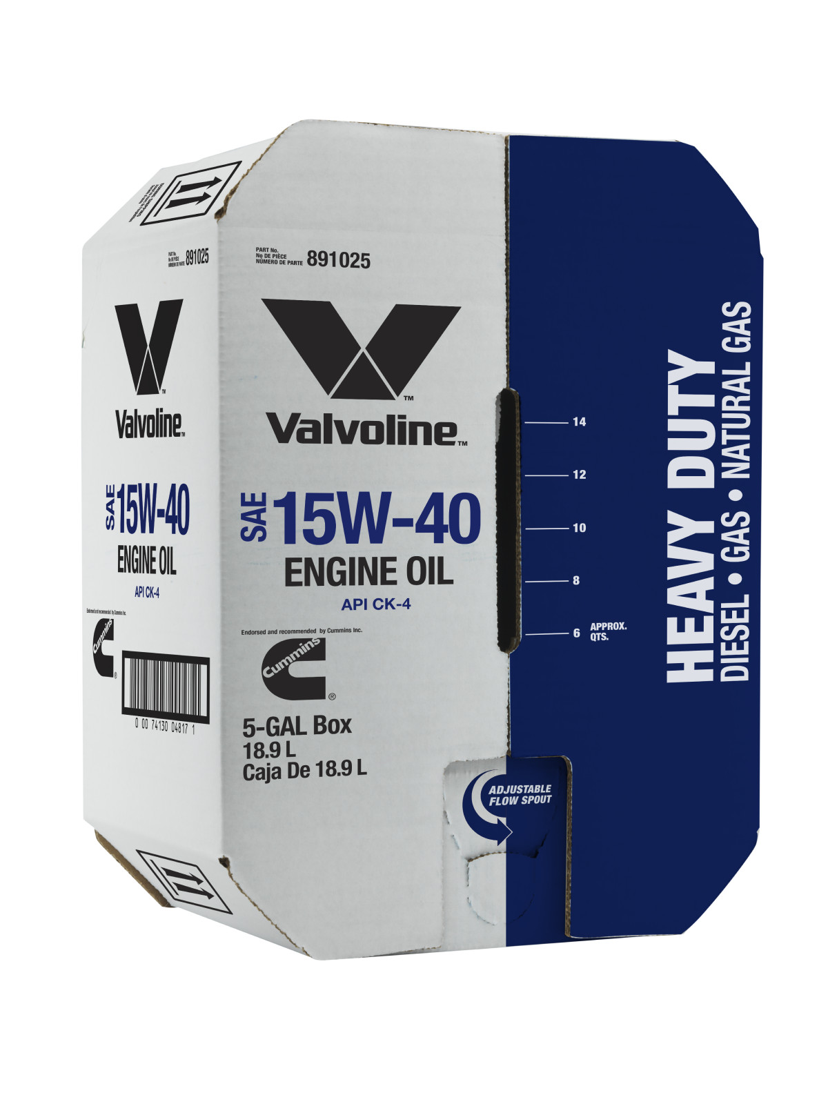 Valvoline Premium Blue One Solution Diesel Engine Oil SAE 15W-40 Bay Box (20 Qua