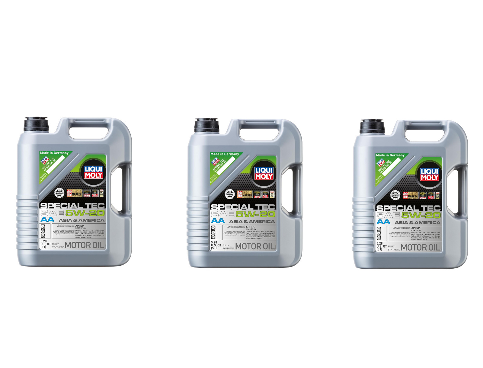 Pack of 3 LIQUI MOLY 2259 Special Tec AA 5W-20; 5 Liter