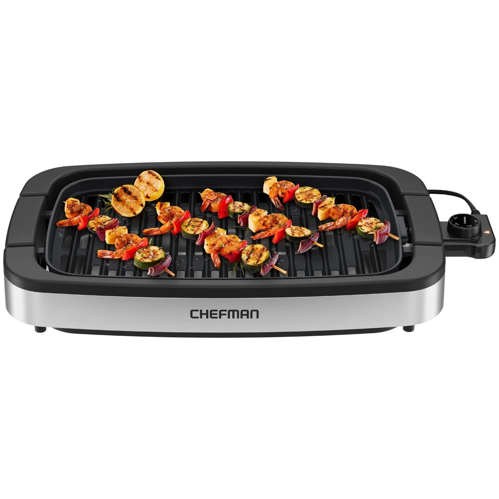 Chefman Smokeless Indoor Electric Grill, Adjustable Temperature Control, Dishwas