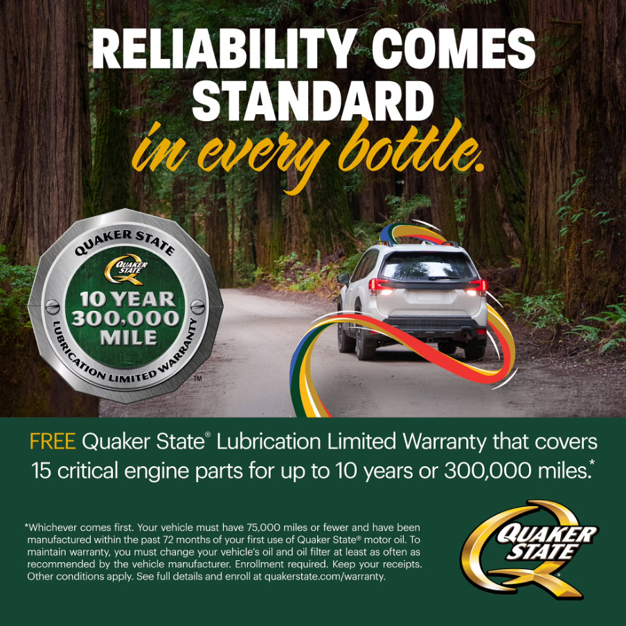 Quaker State All Mileage 10W-30 Motor Oil, 5 Quart