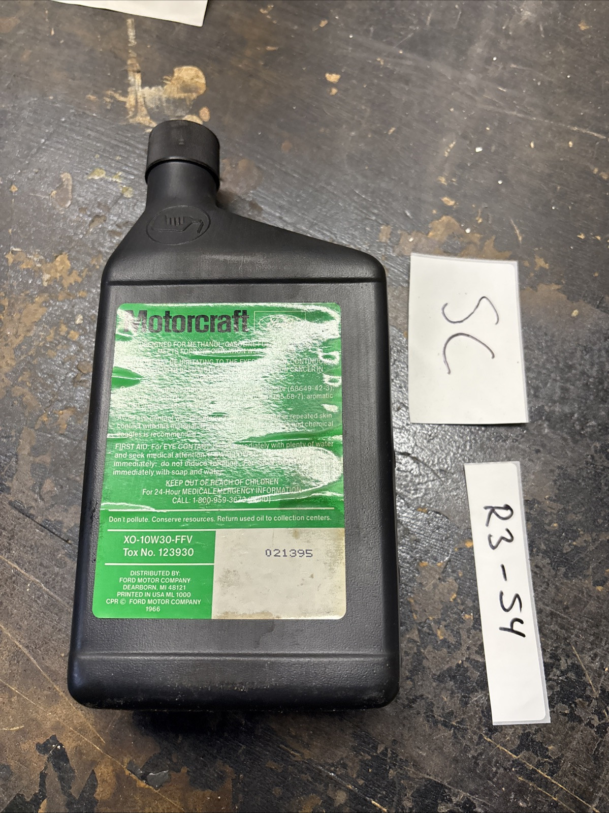 Motorcraft SAE 10W-30 Flexible Fuel Vehicle Motor Oil Quart