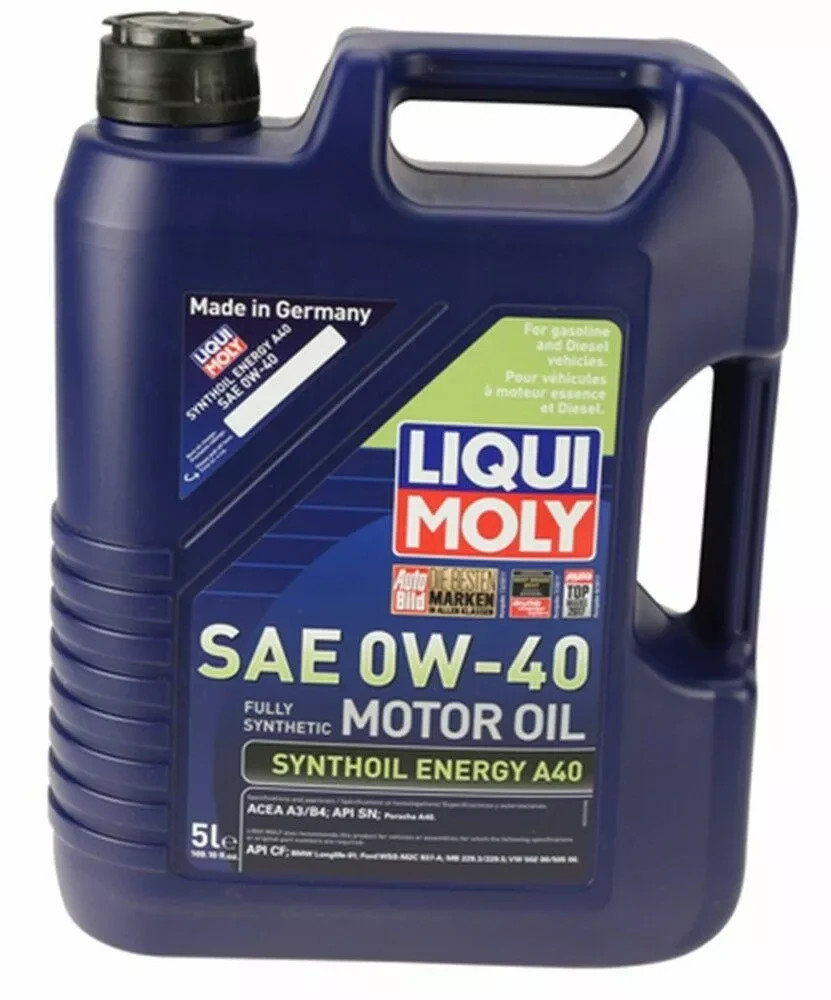LIQUI MOLY 0W-40 Full Synthetic Synthoil Engine Motor Oil A40 8 Liters