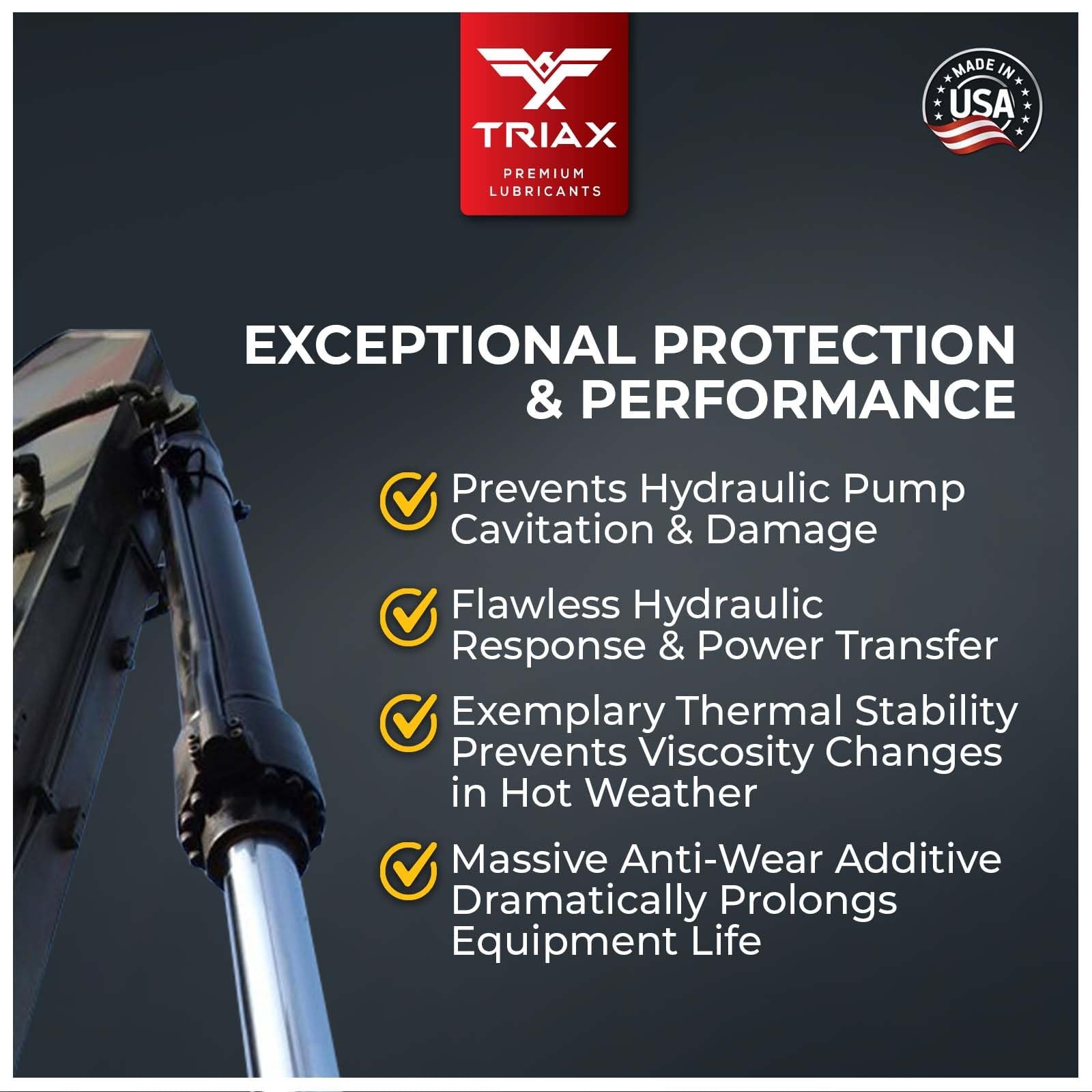 TRIAX Powerflow AW 32 Multi-Viscosity HLP Hydraulic Oil | 6,000 Hour 1 Gallon