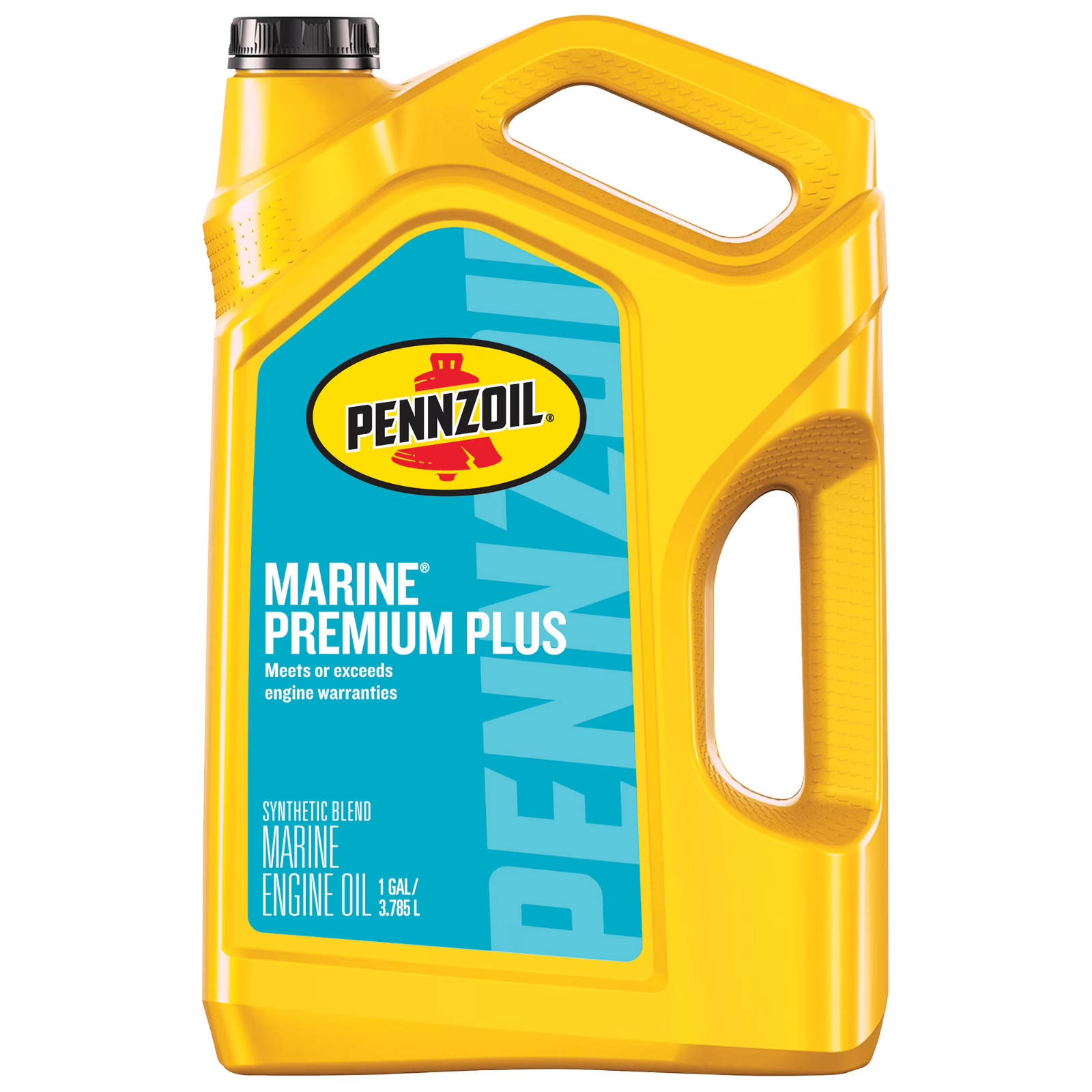 (3 pack) Pennzoil Marine Premium Plus 2-Cycle Synthetic Blend Engine Oil, 1 Gall