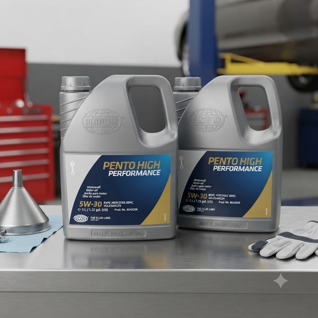 2 PACK- PENTOSIN 8043206 High Performance; Full Synthetic; SAE 5W-30; 5 Liters