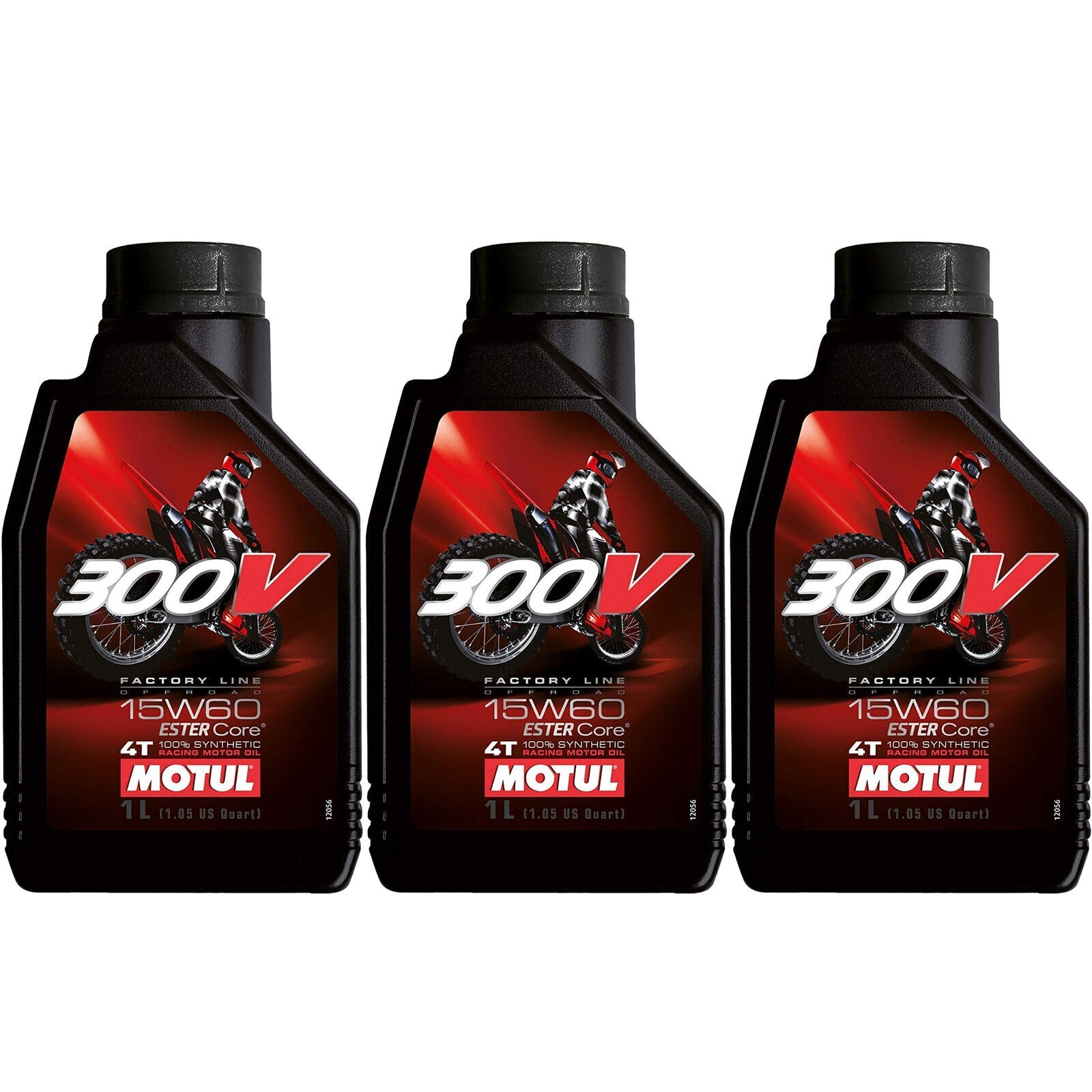 Motul 104137 300V Offroad Synthetic Motor Oil – 15W60-1L. (3 Pack)