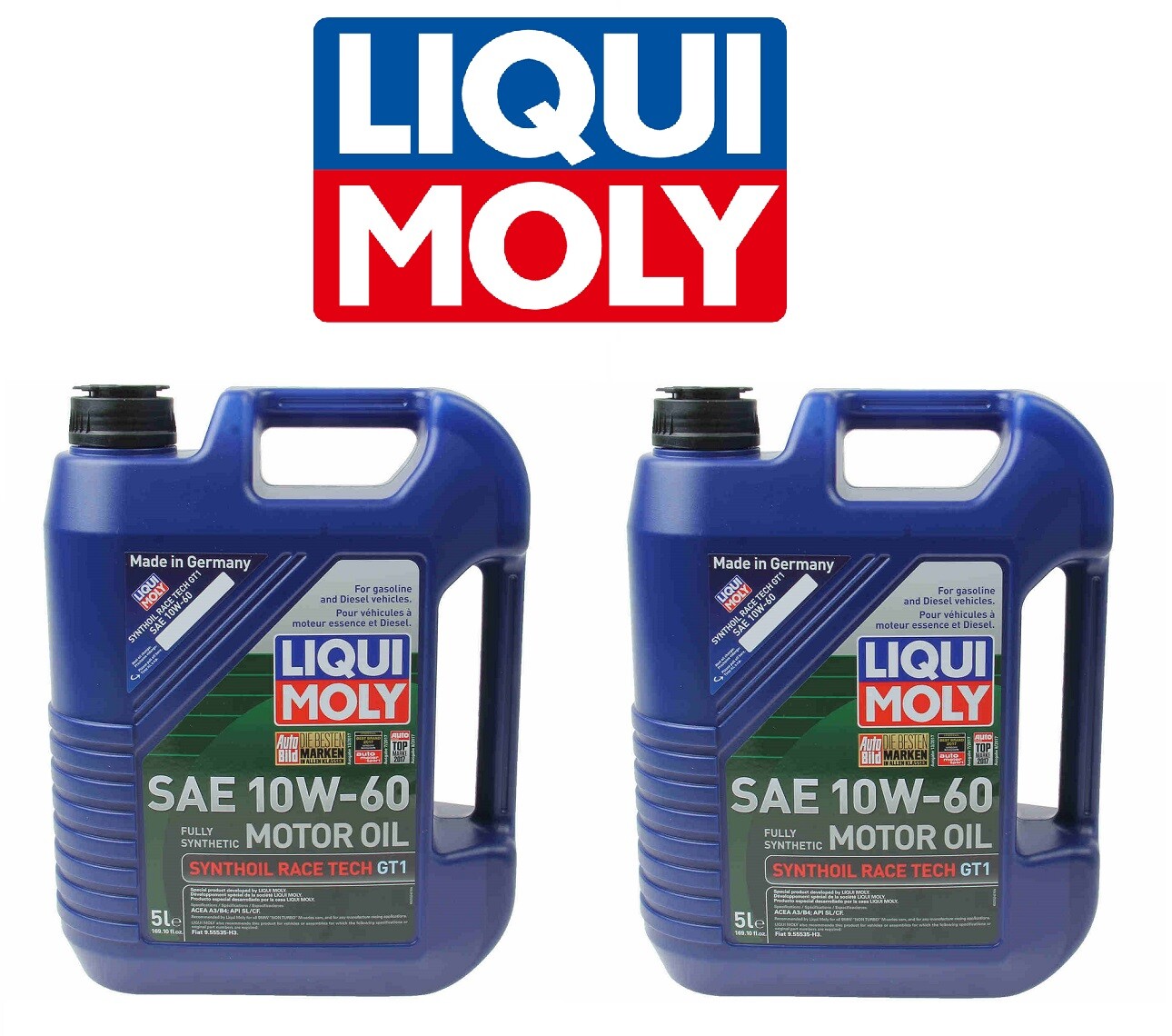 10-Liters Liqui Moly 10W-60; Fully Synthetic RaceTech Motor Oil 2024