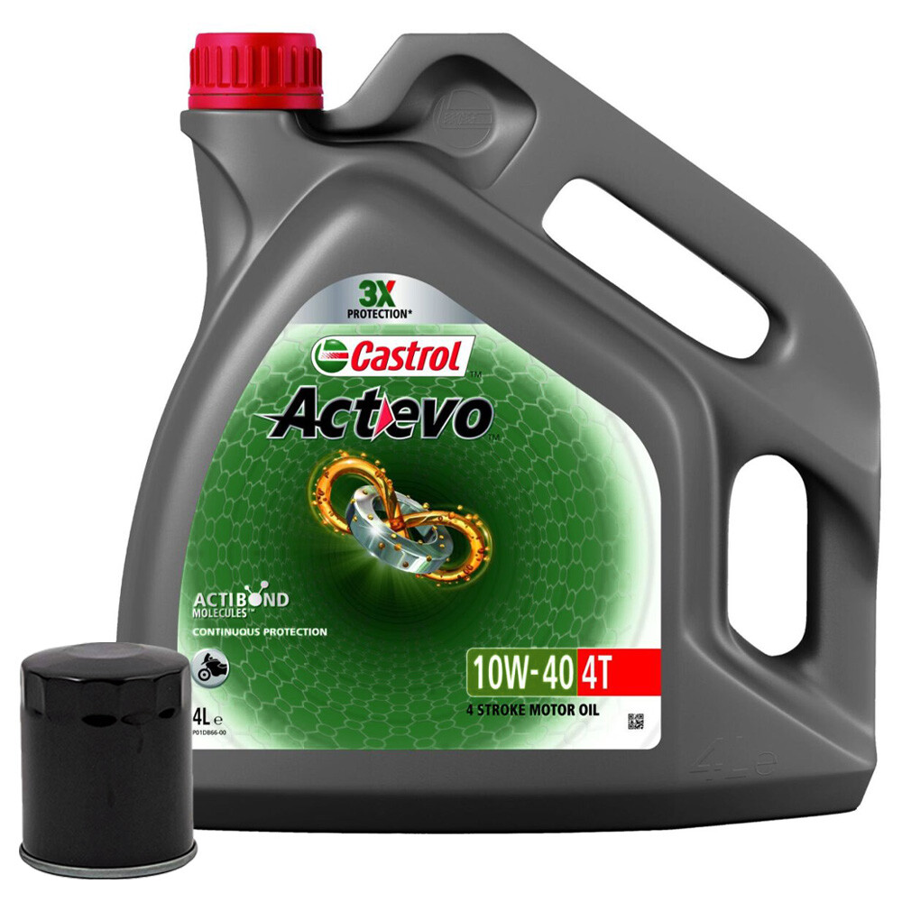 MAINTENANCE KIT 4L CASTROL ACTEVO 10W40 FILTER ARCTIC CAT TRV 4X4 400 2006-2008
