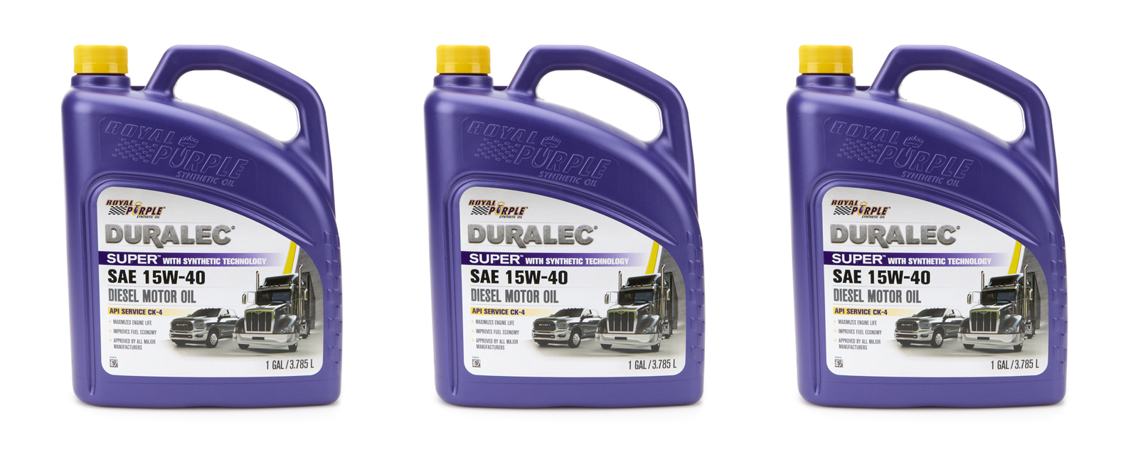 Royal Purple Duralec Super 15w40 Oil Case 3×1 Gallon