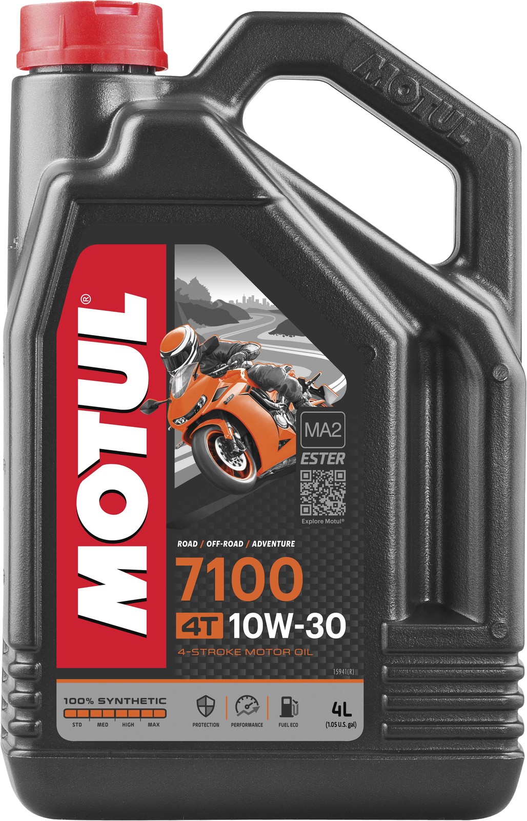 Motul 7100 4T Synthetic Oil – 10W30 – 4 L. – 104090