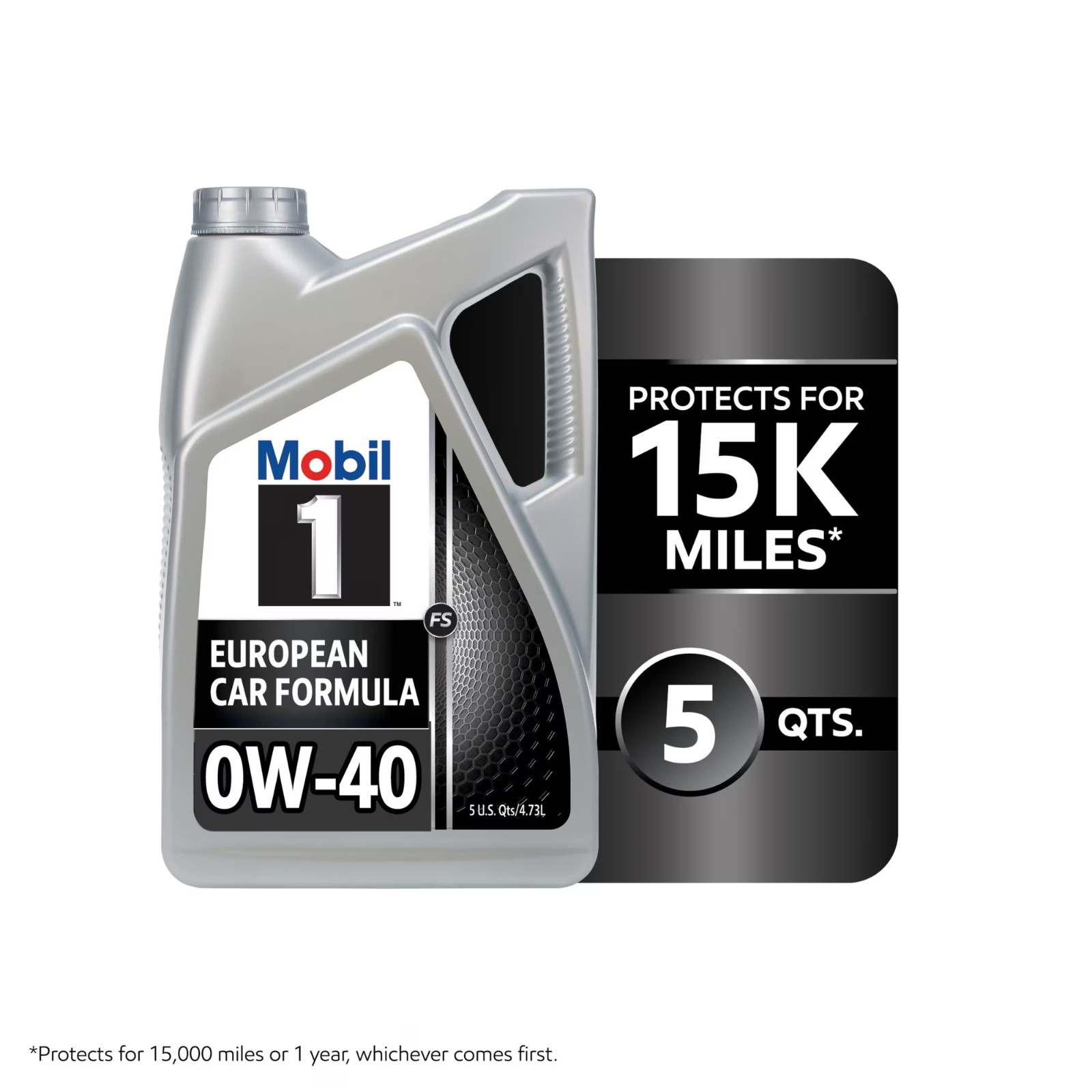 SALE- (2 pack) Mobil 1 European Car Formula Full Synthetic: 0W-40 Motor Oil