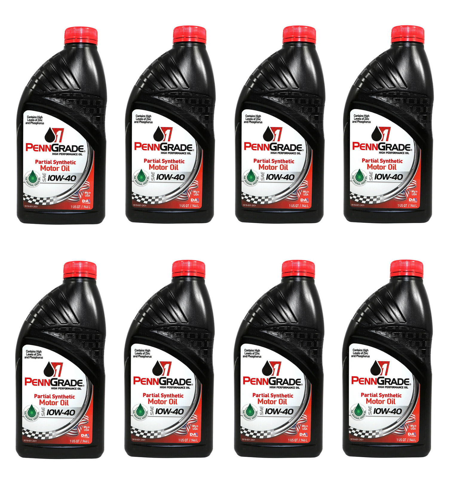 BRAD PENN Grade 1 Racing 10W40 Semi-Synthetic Engine Oil (8-QUARTS)