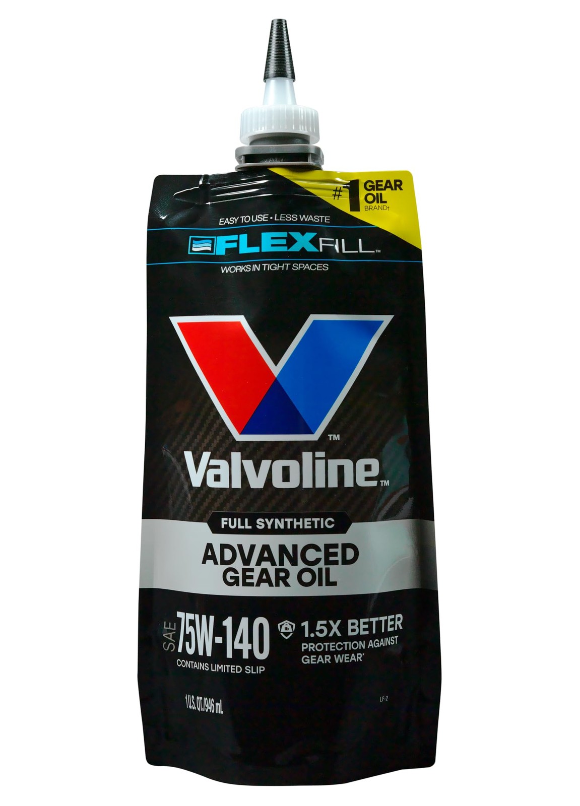 Flexfill SAE 75W140 Full Synthetic Gear Oil 1 QT, Case of 4