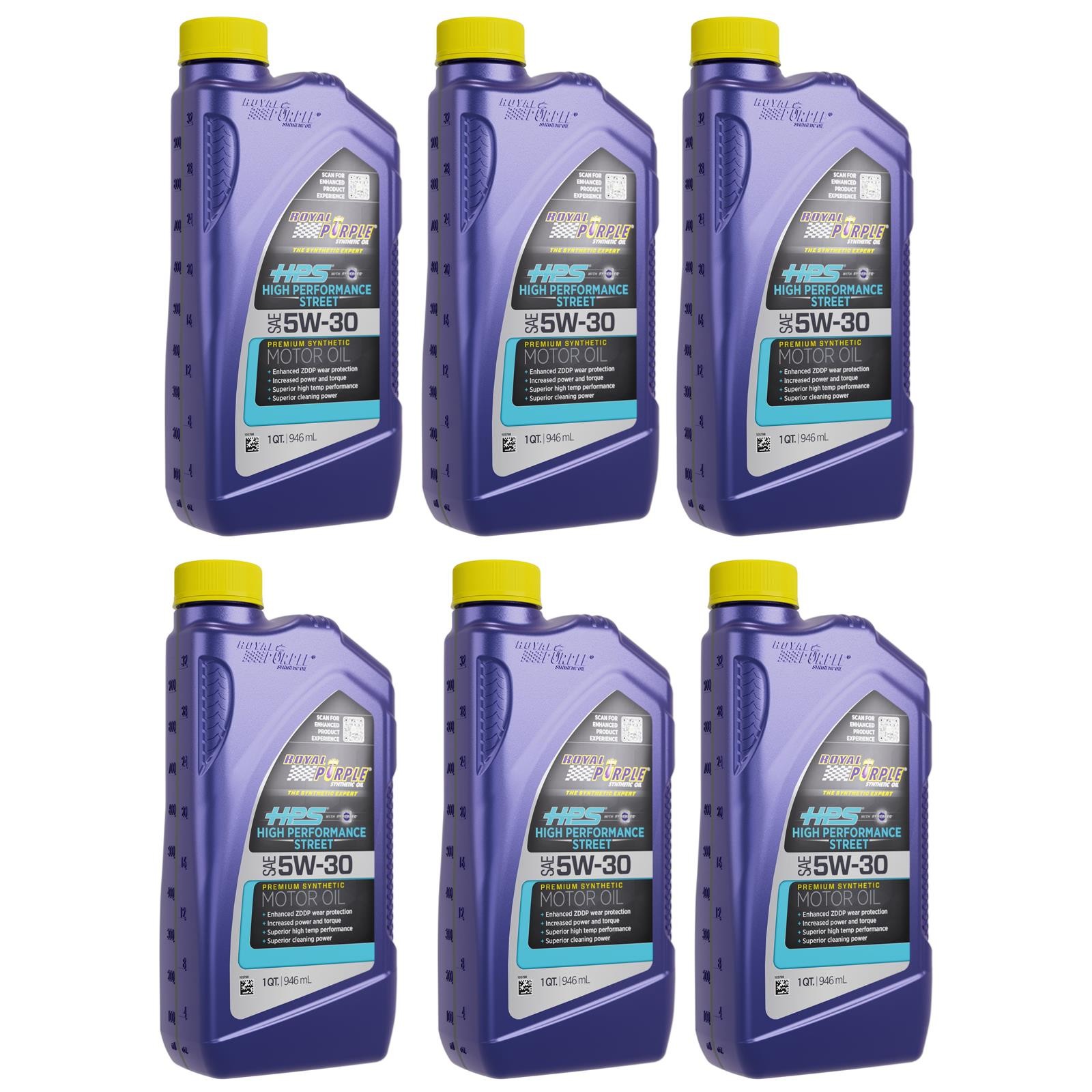Royal Purple HPS 5W30 High Performance Engine Oil, 6 Quart Case