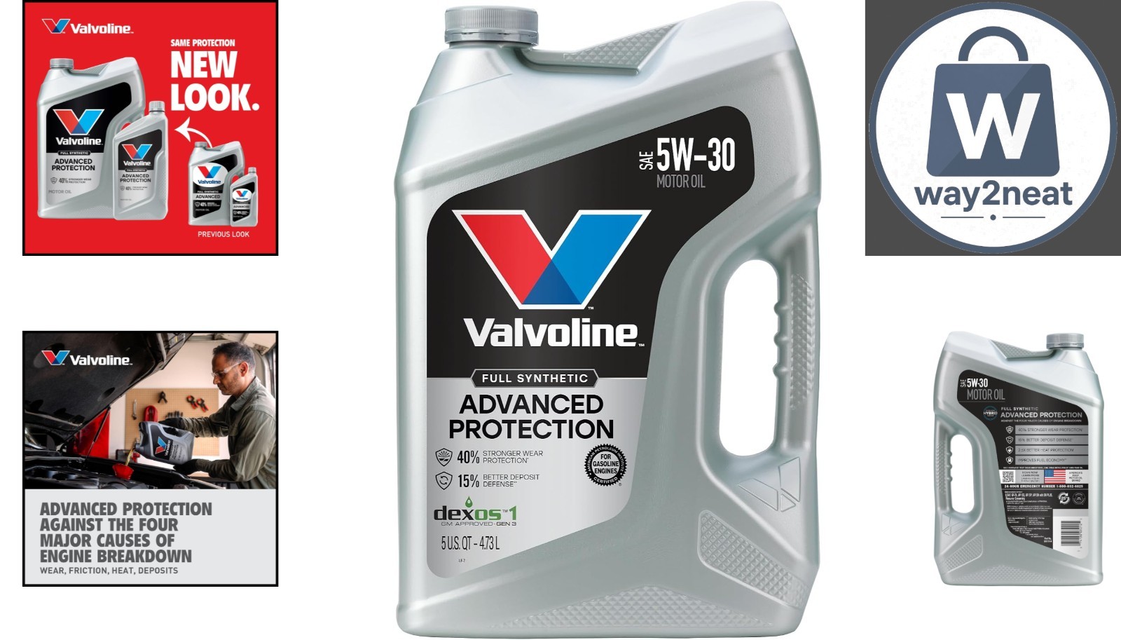 Advanced Full Synthetic 5W-30 Motor Oil 5 QT – Ultimate Engine Protection