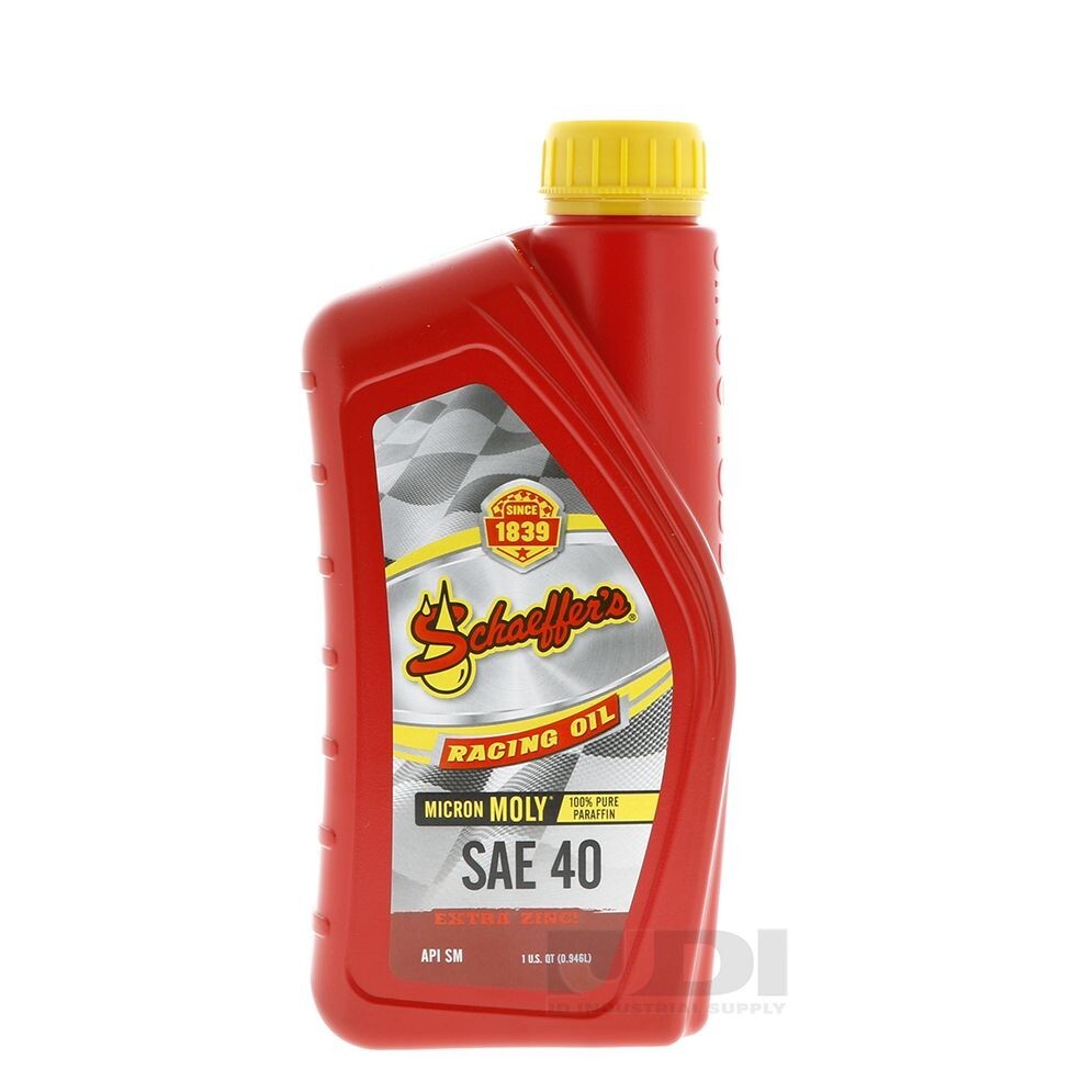 Schaeffer’s Micron Moly Racing Oil SAE 40 6 Quarts #11040