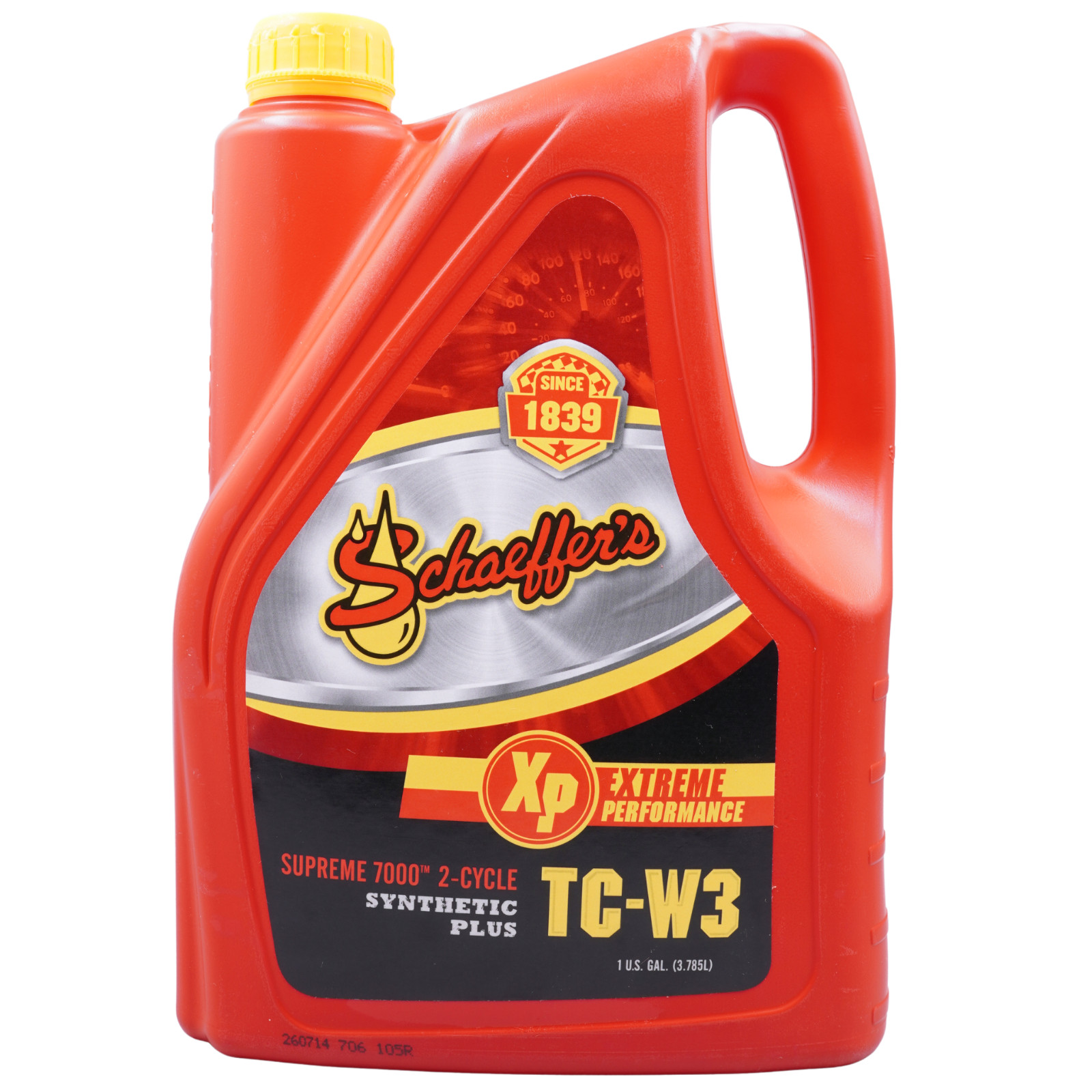 Schaeffer’s 706 Supreme 7000 Synthetic Plus 2-Cycle Oil TC-W3, 1 Gallon Jug