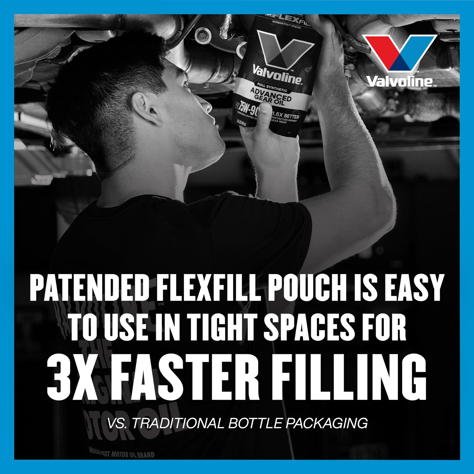 Flexfill SAE 75W140 Full Synthetic Gear Oil 1 QT, Case of 4
