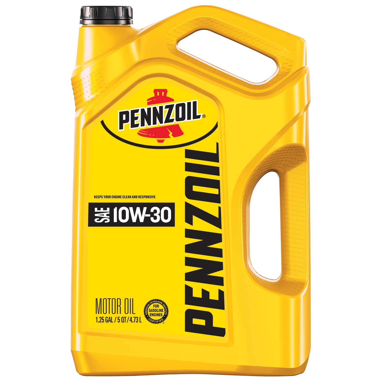 Pennzoil 10W-30 Motor Oil, 5 Quart 5 Quart, Amber/Brown