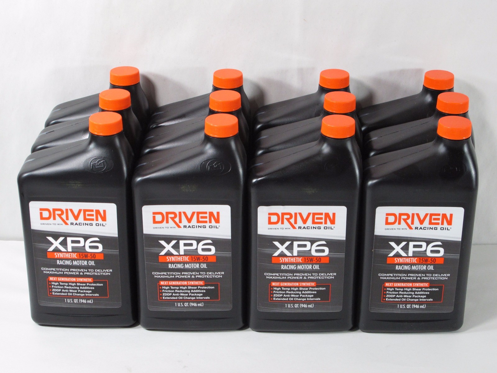 Joe Gibbs Driven 01006 15W-50 XP6 Oil Synthetic Racing Motor Oil Case of 12 qts