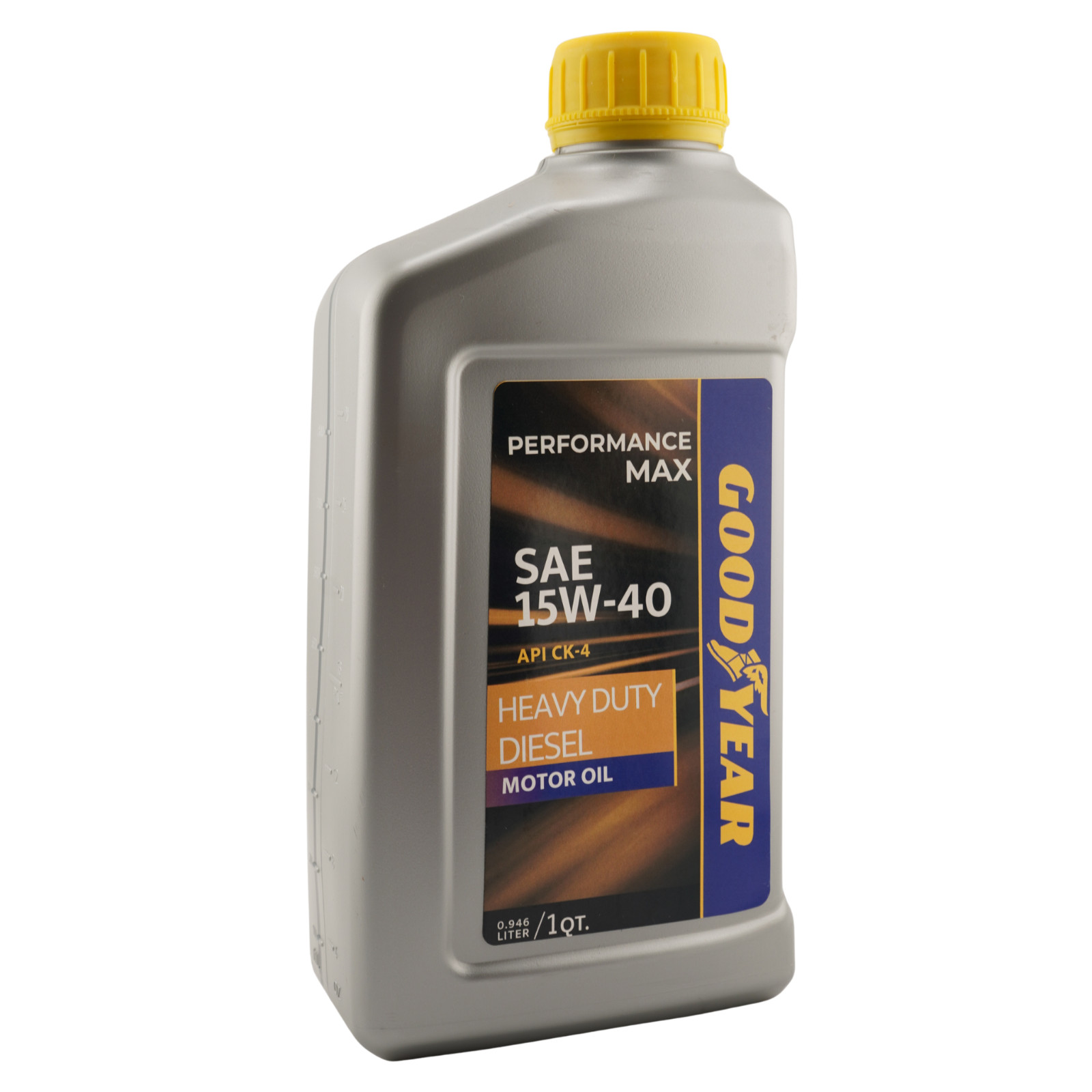 Goodyear 15W-40 CK-4 Heavy Duty Diesel Motor Oil, 1 Quart – Pack of 6