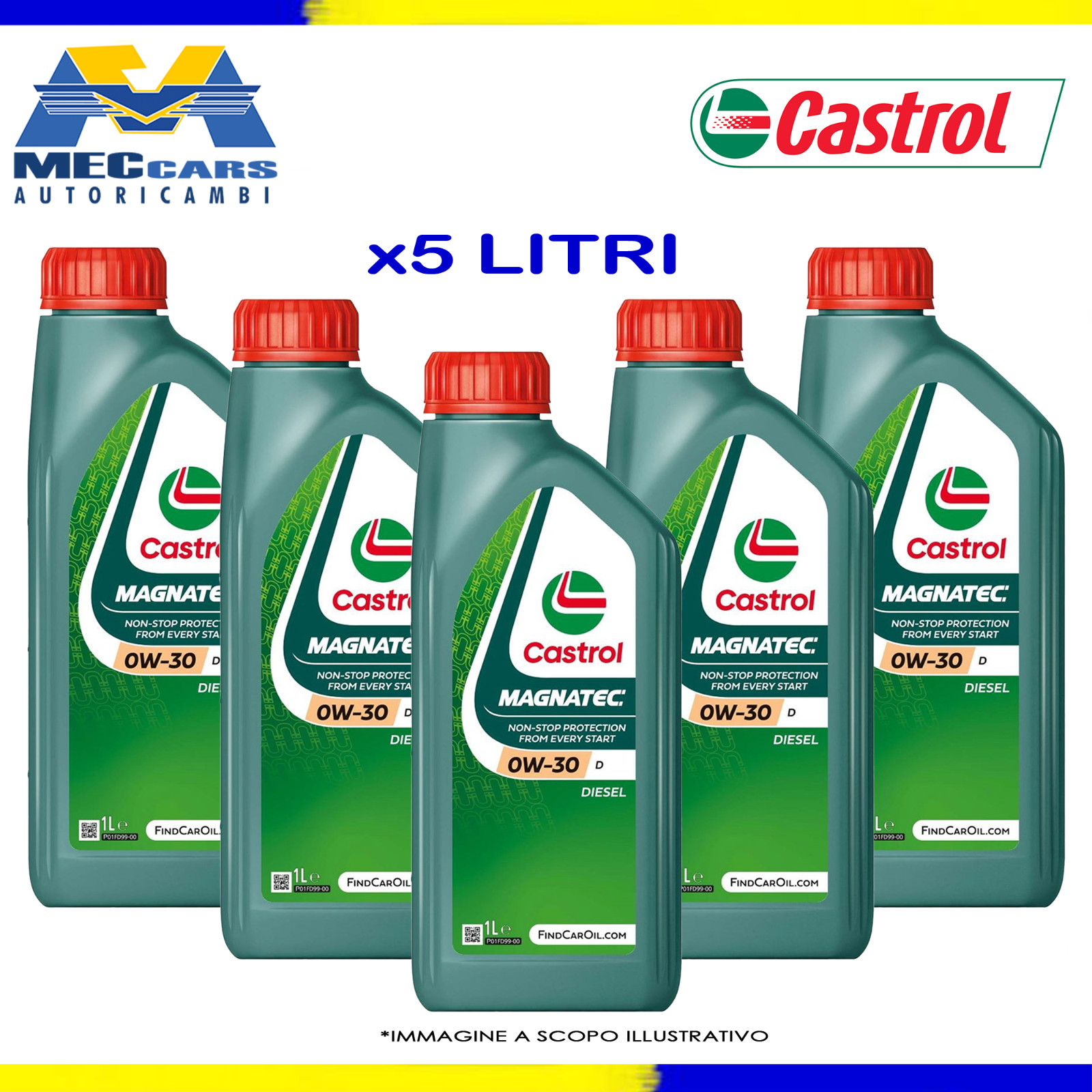 5 LITRE CASTROL MAGNATEC 0W30 D DIESEL ENGINE OIL ACEA C2 FORD WSS-M2C950-A