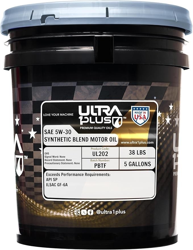 Ultra1Plus SAE 5W-30 Synthetic Blend Motor Oil API SP ILSAC GF-6A – 5 Gal