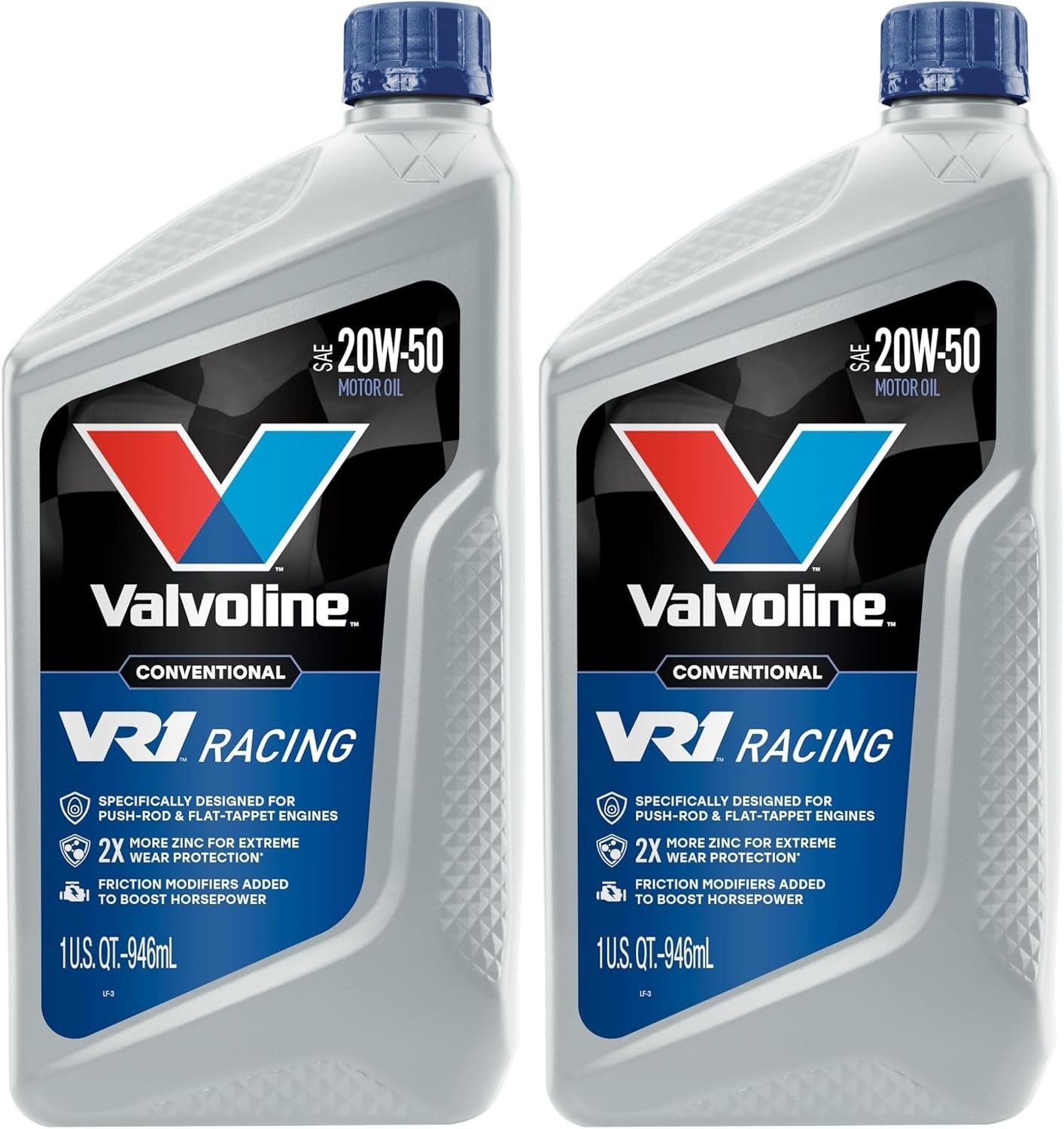 VR1 Racing SAE 20W-50 Motor Oil 1 QT – Pack of 2 for Ultimate Engine Protection