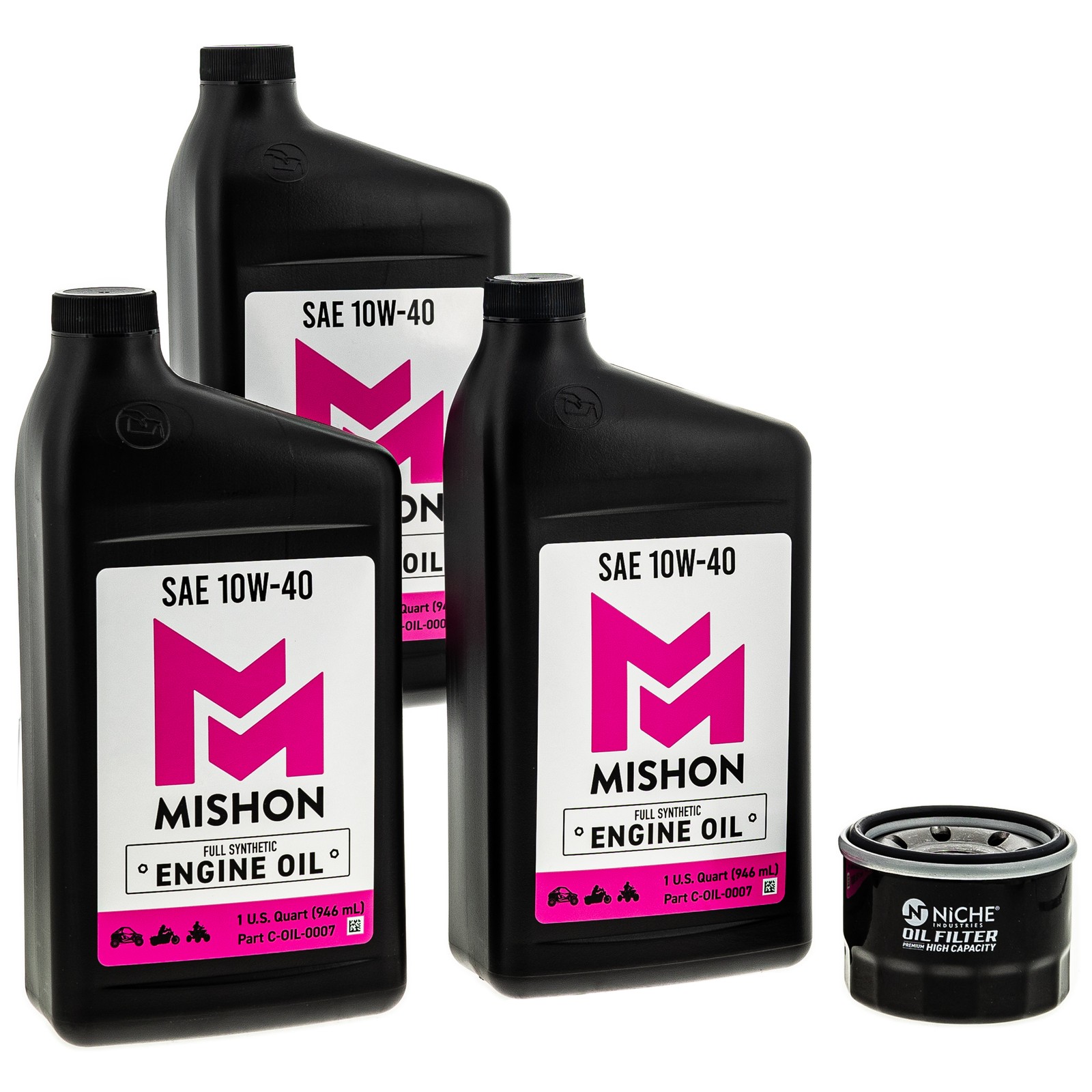 MISHON Engine Oil Change Kit for Yamaha Raptor 660R Grizzly Kodiak 700 ATV