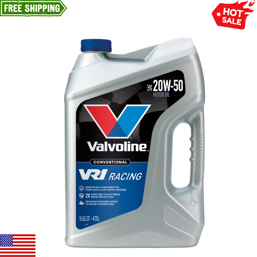 Valvoline VR1 Racing SAE 20W-50 Conventional Motor Oil, 5 Quart