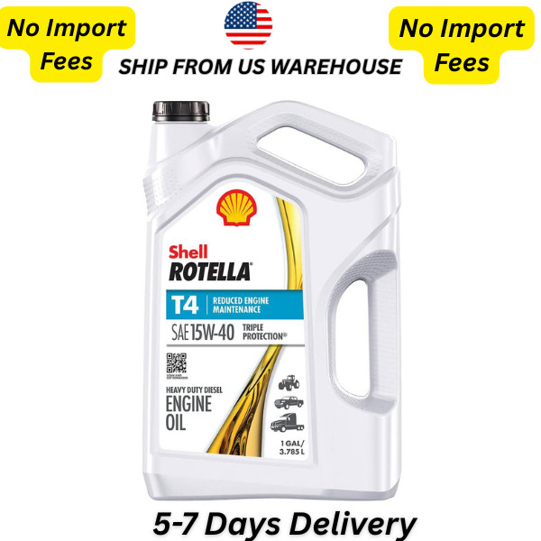 Shell Rotella T4 Triple Protection Diesel Motor Oil – SAE 15W-40 (1 Gal)