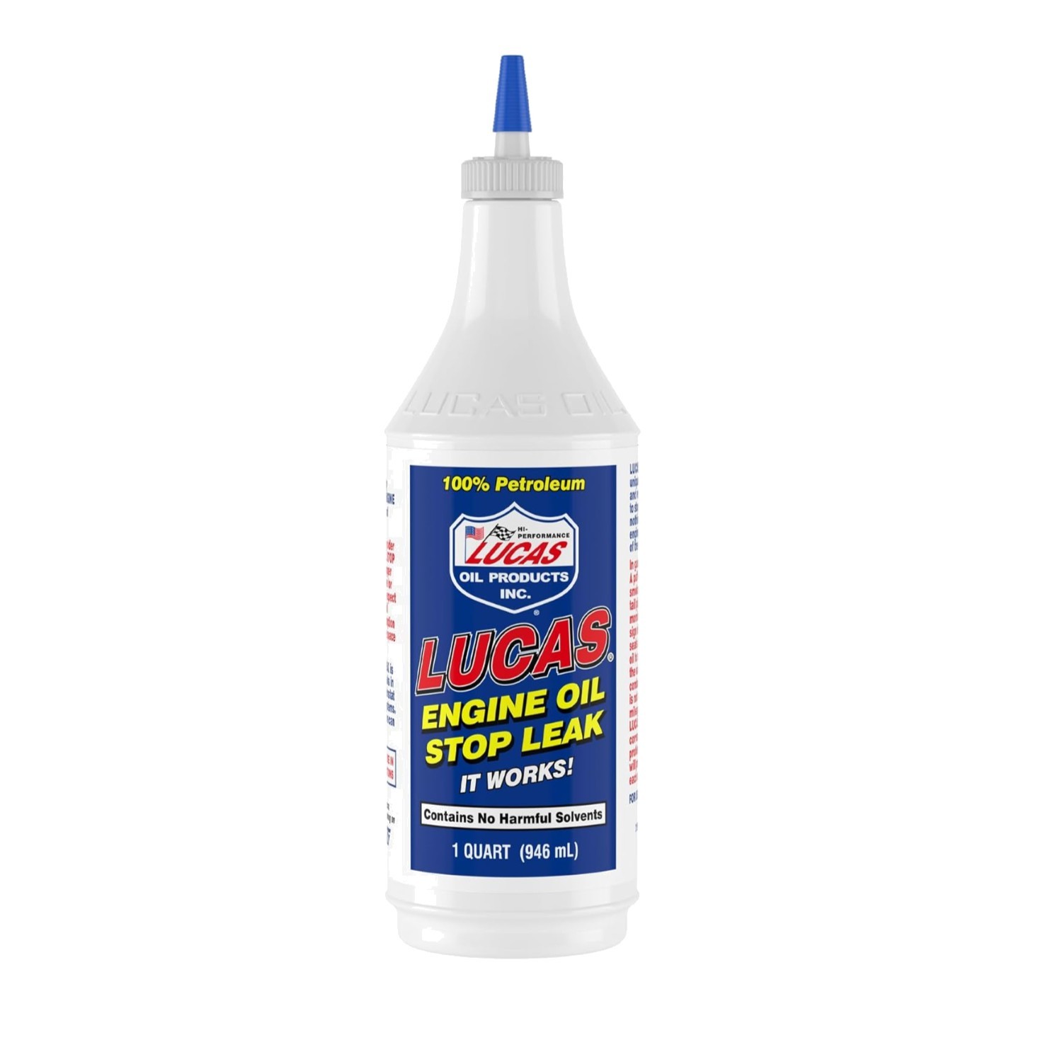 1 Quart Engine Oil Stop Leak by Lucas – Advanced Formula for Engine Longevity