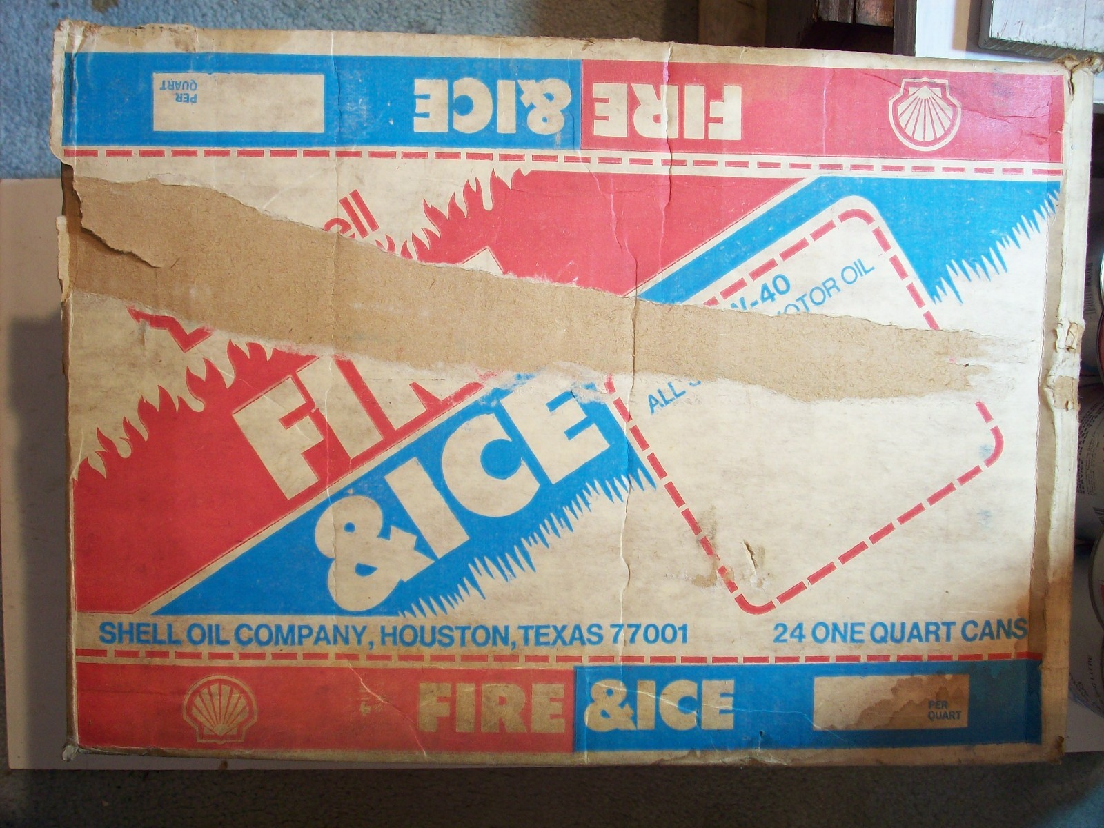 Auto SHELL FIRE & ICE ALL SEASON MOTOR OIL 10W-40 API SERVICE SE 1974 – 79 1/PAK
