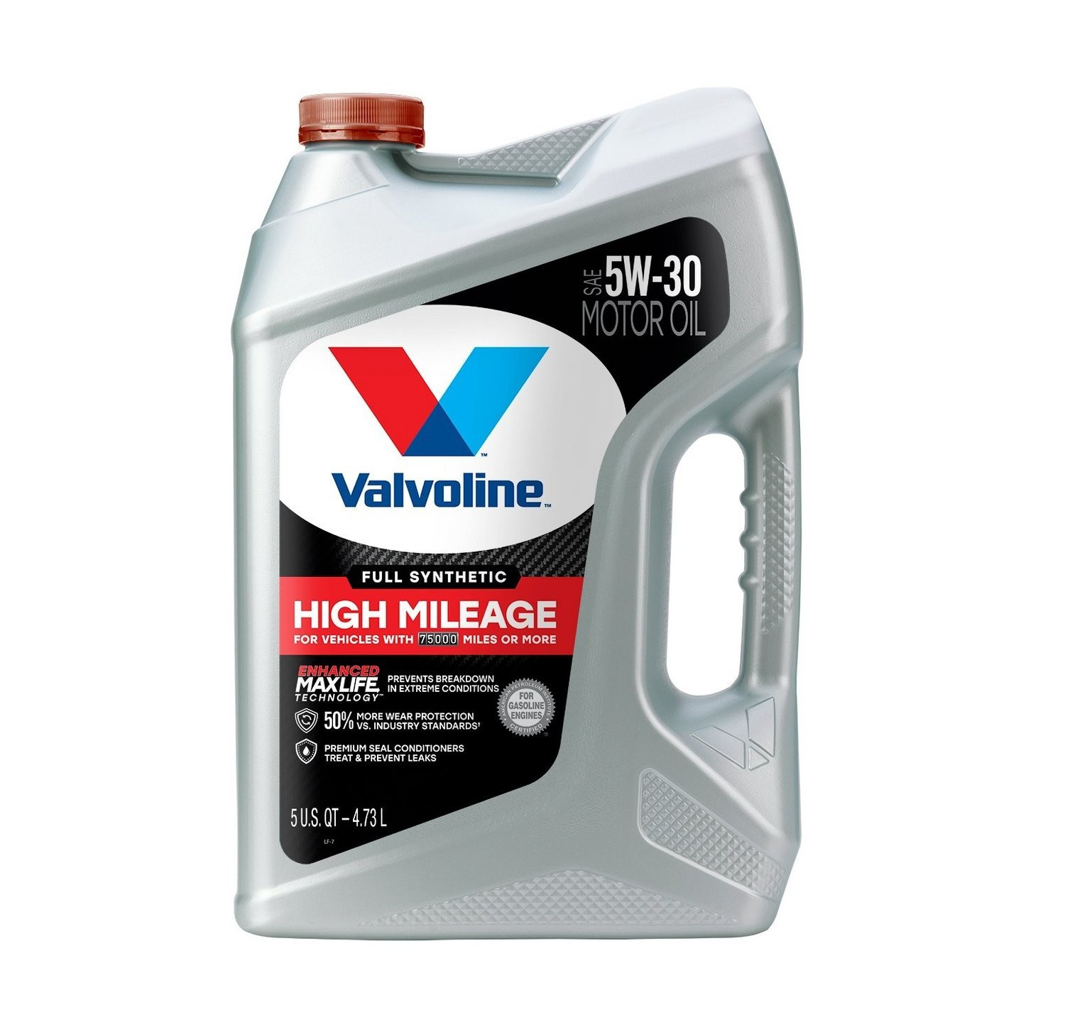 3 PACK- VALVOLINE 881169 MaxLife Full Synthetic High Mileage SAE 5W-30; 5 Qt