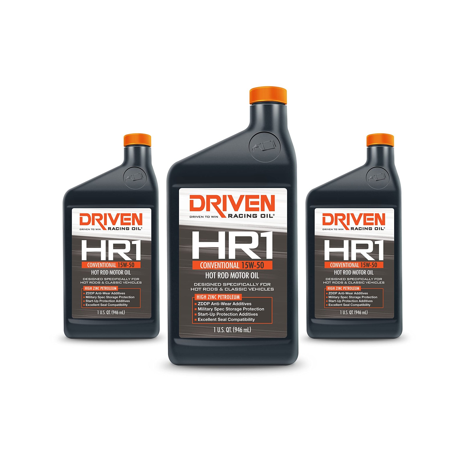 Driven Racing Oil 02106 HR1 Conventional 15W50 Motor Oil, 1 Quart