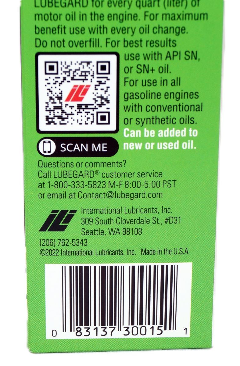 Lubegard 30015 Engine ≠Oil Protectant for Turbocharged Engines Additive 15oz