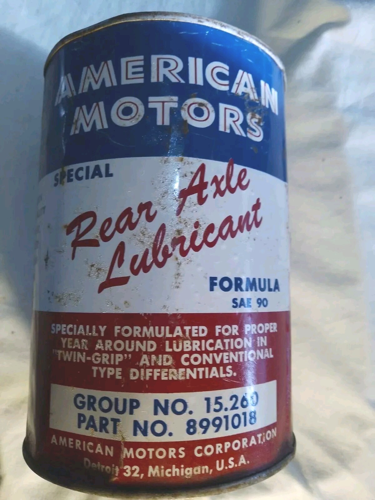 RAMBLER/AMC 1962/1966 ORIGI P/N 8991018 1 QT SAE90 CANS OF REAR DIFFERENTIAL OIL