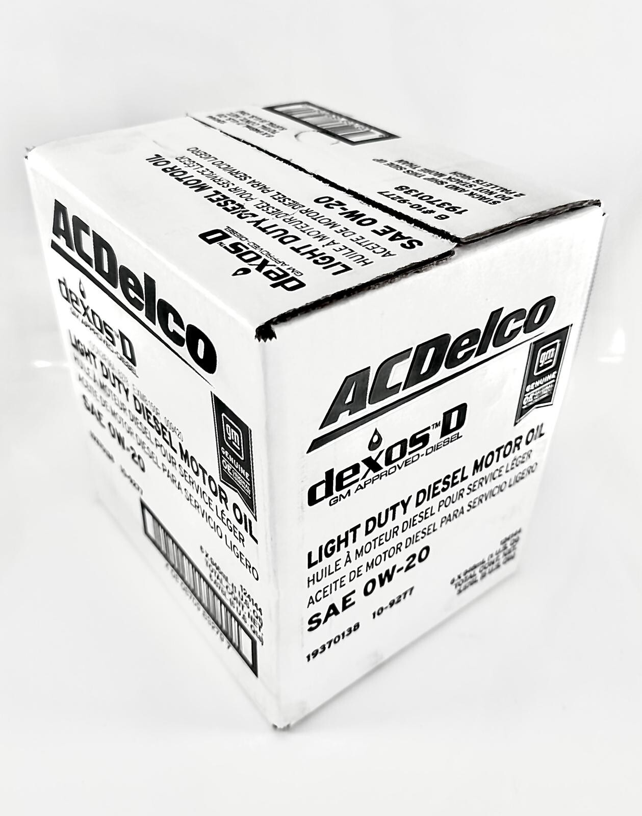 (x6) ACDelco 0W-20 dexosD Diesel Motor Oil 10-9277, 19370138 – 3.0L LM2 Duramax