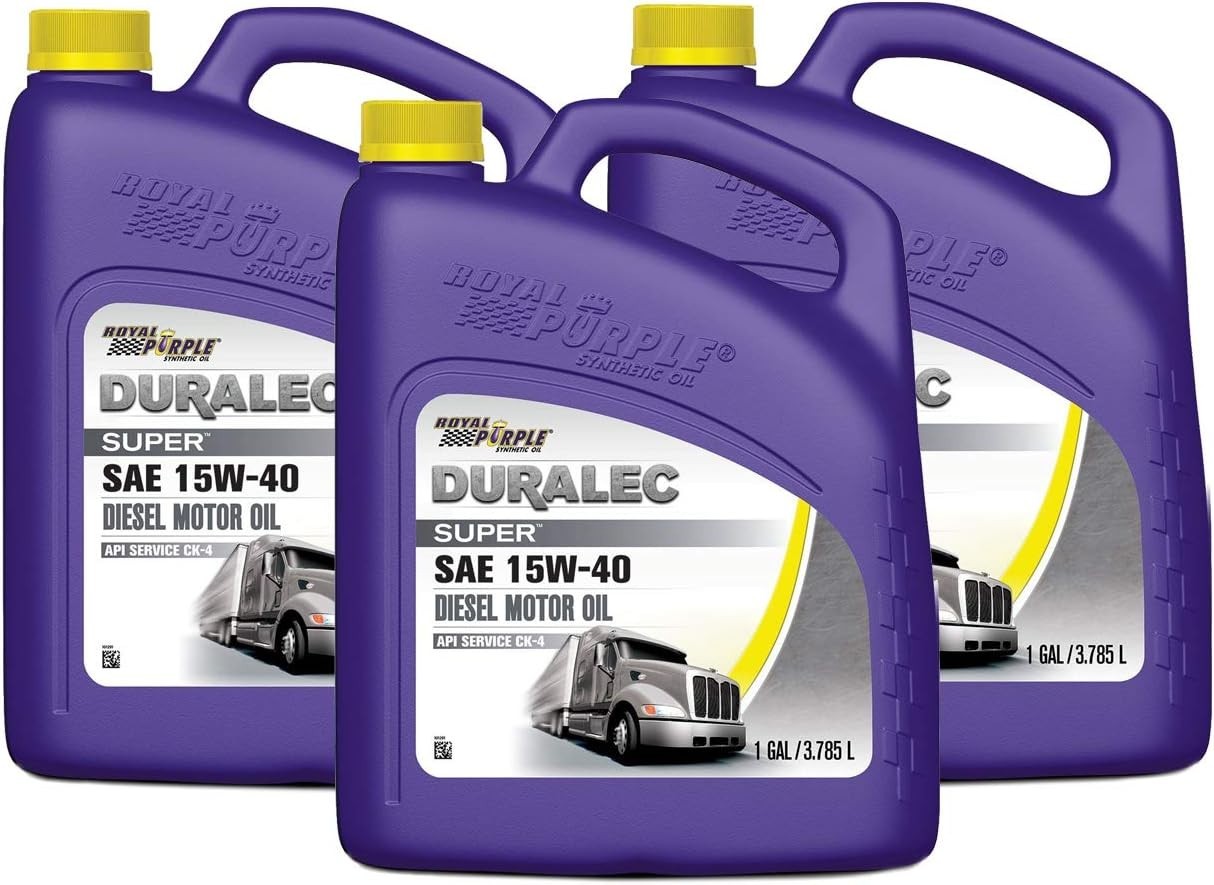 Royal Purple 43154 Duralec 15W40 Synthetic Diesel Motor Oil 1 Gallon Case of 3