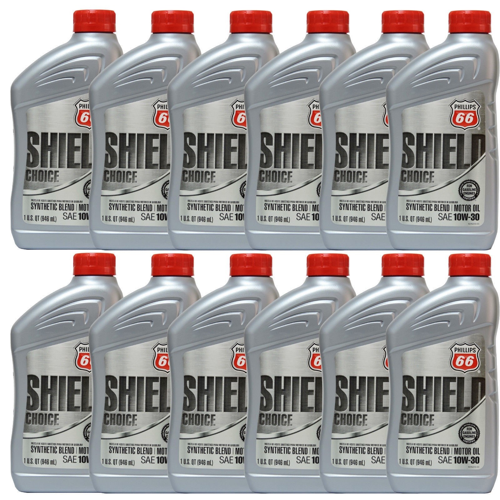 LOCAL PICKUP* Synthetic Blend 10W30 Motor Oil 12 Quarts In Case PHILLIPS 66